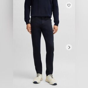 PORSCHE X BOSS STRAIGHT-FIT JEANS IN BLUE PERFORMANCE-STRETCH DENIM